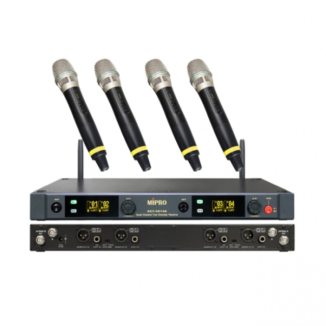 미프로 ACT-5814HQ 무선 핸드형 마이크 무선 3채널 이상(세트) 5.8GHz 보컬 스피치 강의용