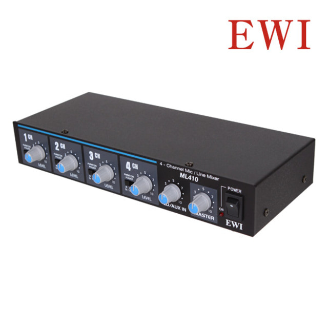 EWI ML-410 4채널 마이크 라인 믹서