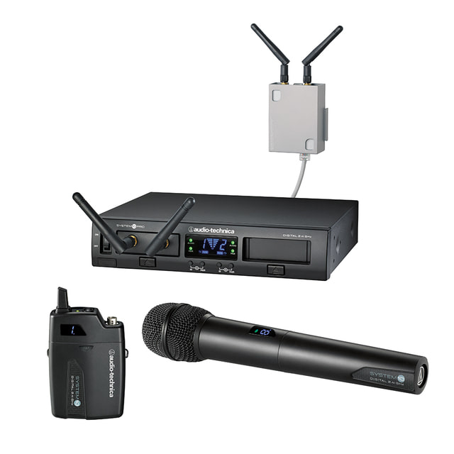오디오 테크니카 ATW-1312 무선마이크 2채널 핸드+벨트팩 마이크 세트
