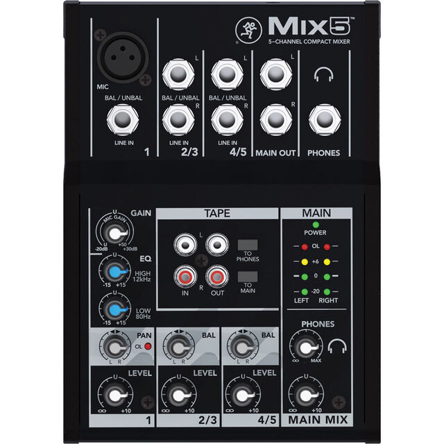 맥키 MIX-5 소형 오디오믹서